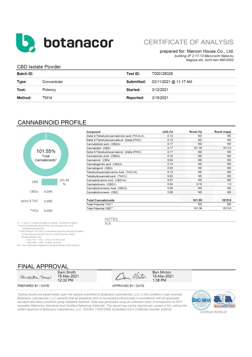 CBD isolate  500g 1g/550